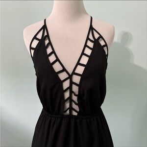 Windsor black cutout maxi dress
